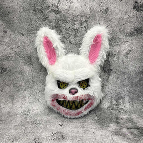 Masque Halloween Poilu Unisexe - Design Cartoon Effrayant et Confortable