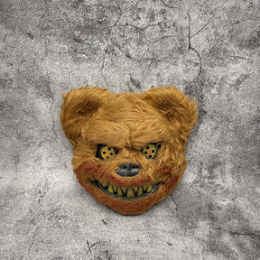 Masque Halloween Poilu Unisexe - Design Cartoon Effrayant et Confortable