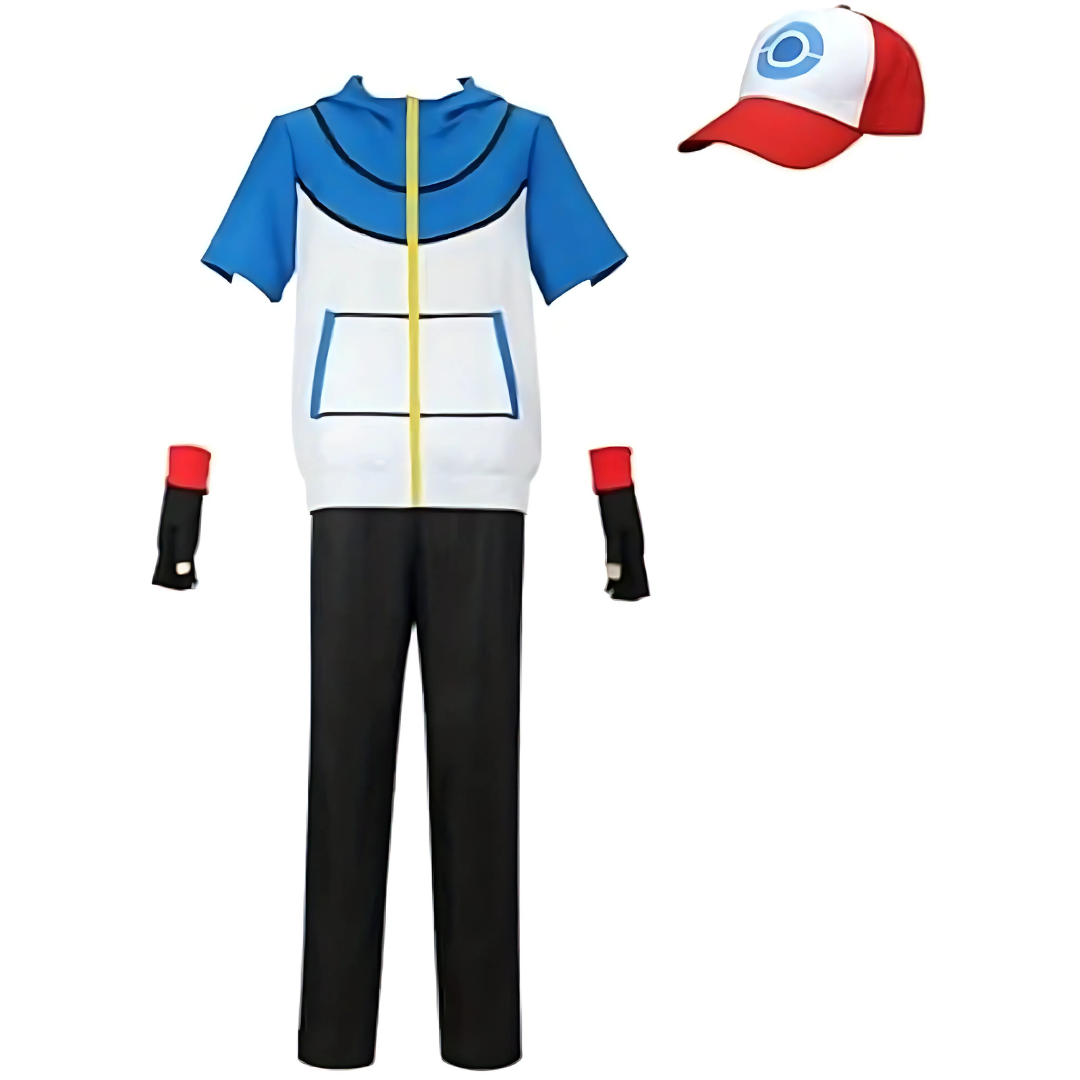 Costume d'Halloween Anime Unisexe - Ensemble Complet avec Chapeau et Gants