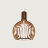 Luminaire Suspendu Scandinave - Élégance Minimaliste en Bois Naturel