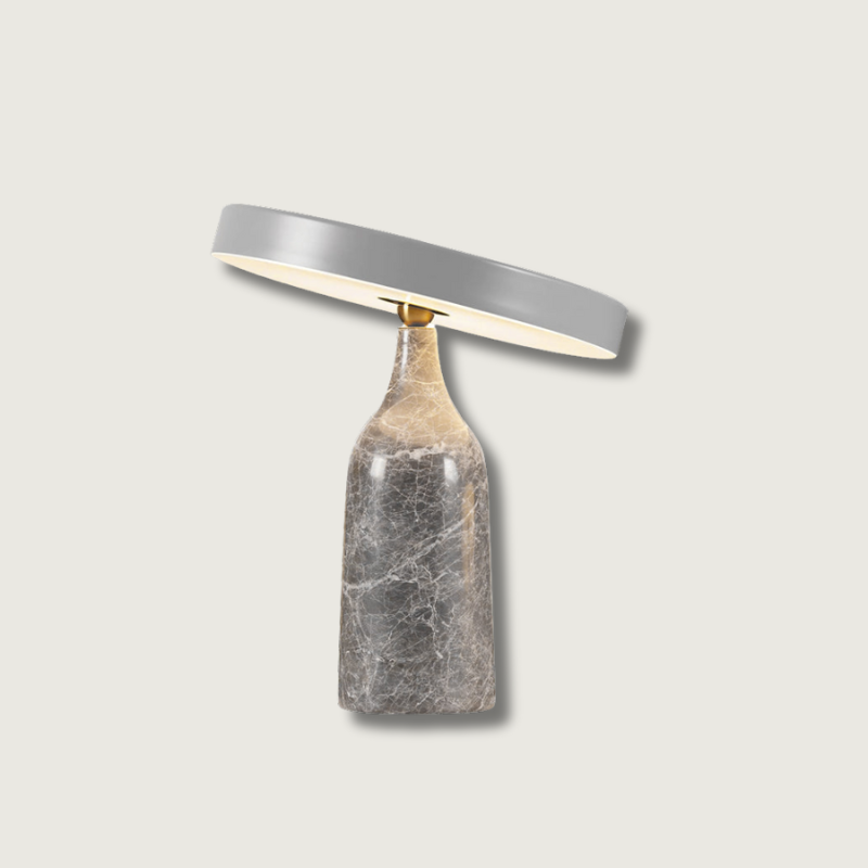 Lampe de Table Élégante en Marbre - Design Sophistiqué et Lumière Douce