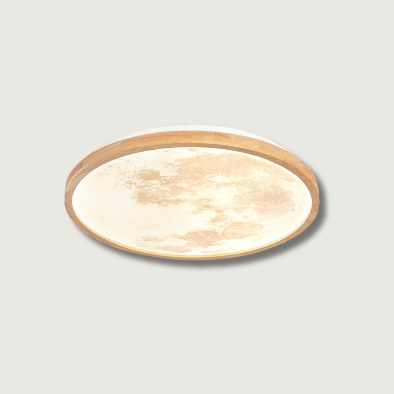 Lampe de Plafond Élégante en Bois - Design Minimaliste et Éclairage Accueillant