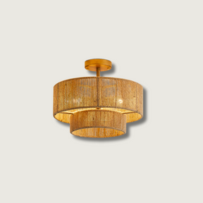 Lampe de Plafond Design Contemporain - Éclairage Ambiant et Charme Naturel