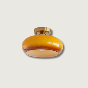Plafonnier Élégant en Verre - Éclairage Intime et Ambiance Cosy