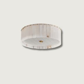 Lampe de Plafond en Albâtre - Élégance et Ambiance Chaleureuse