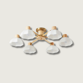 Lampe de Plafond Fleurie - Éclairage Ambiance Élégant et Naturel