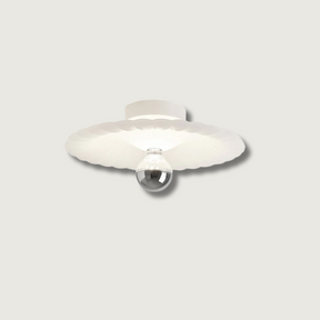 Lampe de Plafond Élégante - Pliages Detaillés et Éclairage Confortable