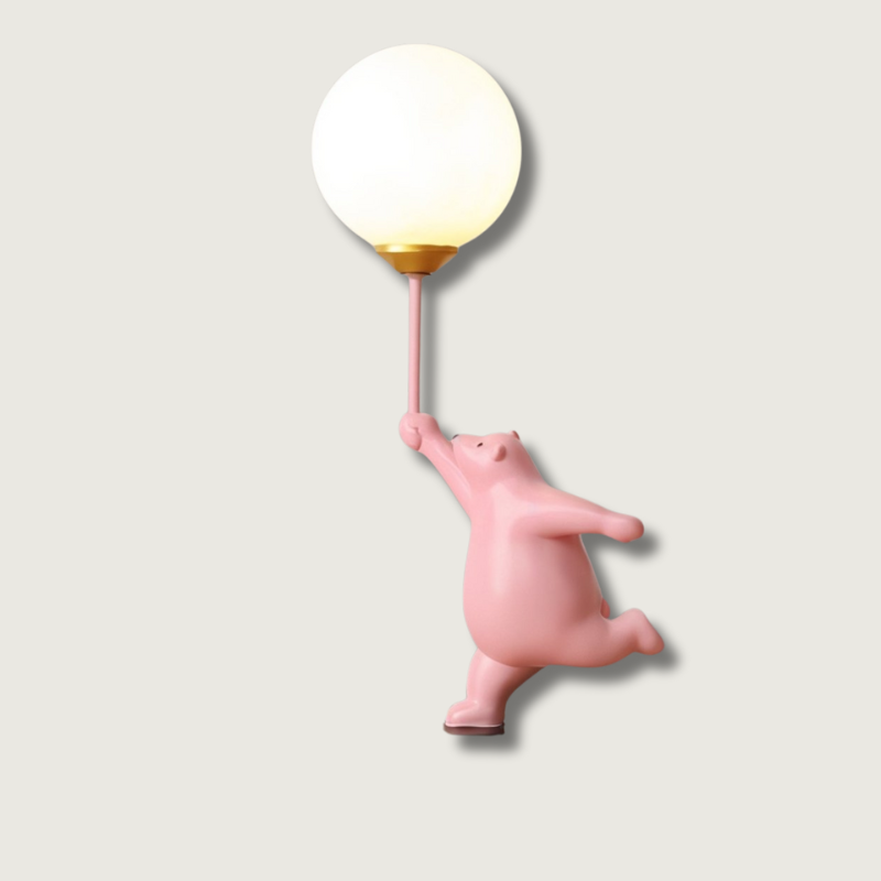 Lampe de Table Bébé Ours - Éclairage Doux et Charmant pour Enfant