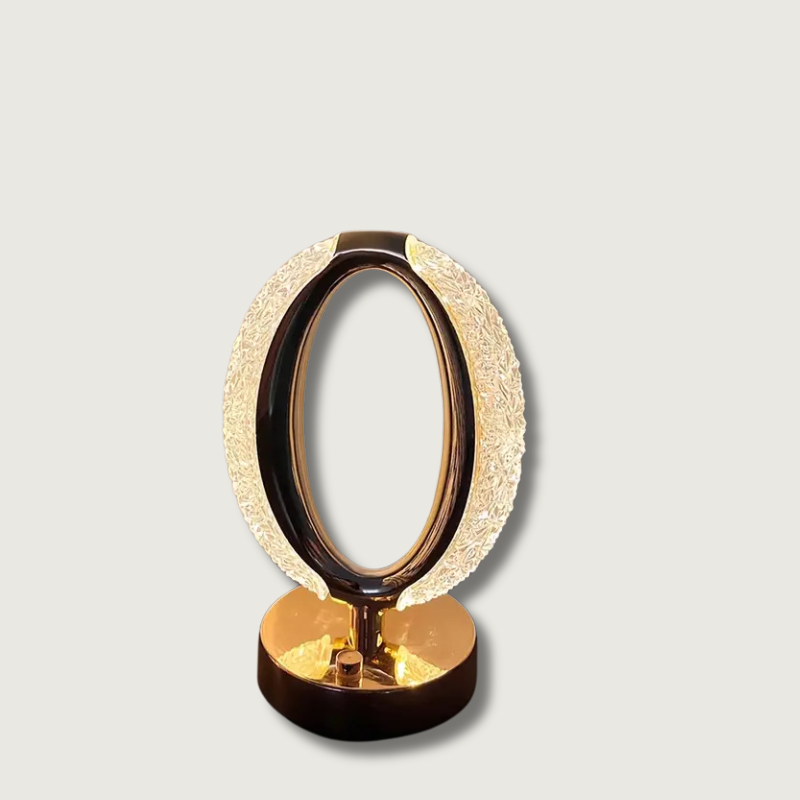 Lampe de Table en Cristal - Élégance Moderne et Éclairage Subtil