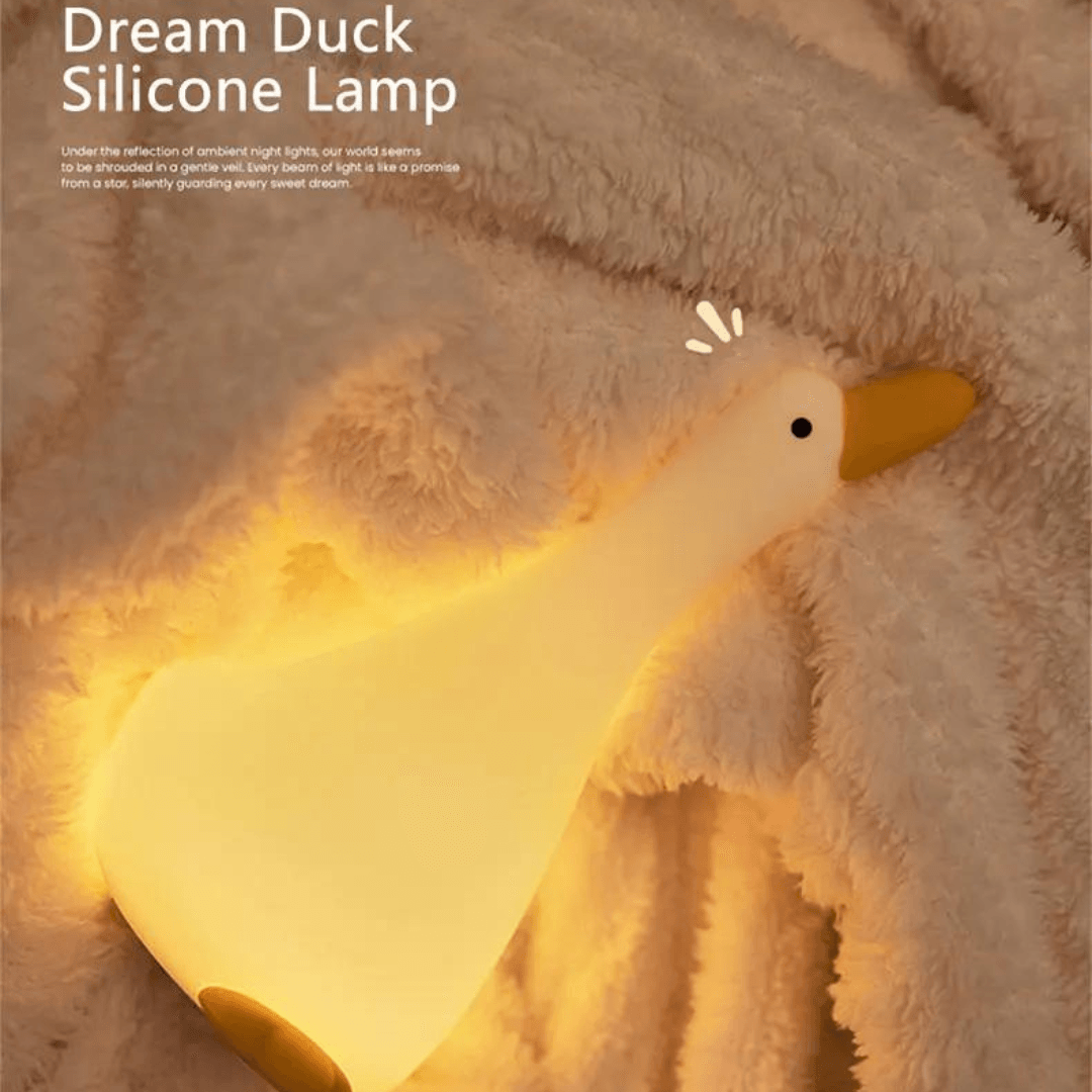 Lampe de Nuit Canard en Silicone - Éclairage Doux et Amusant pour Enfants