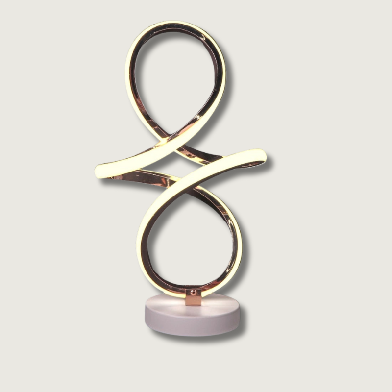 Lampe de Table LED Spirale - Design Futuriste et Énergétiquement Efficace