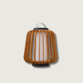 Lampe d'Éclairage Extérieur en Bois - Design Résistant aux Intempéries et Rechargeable