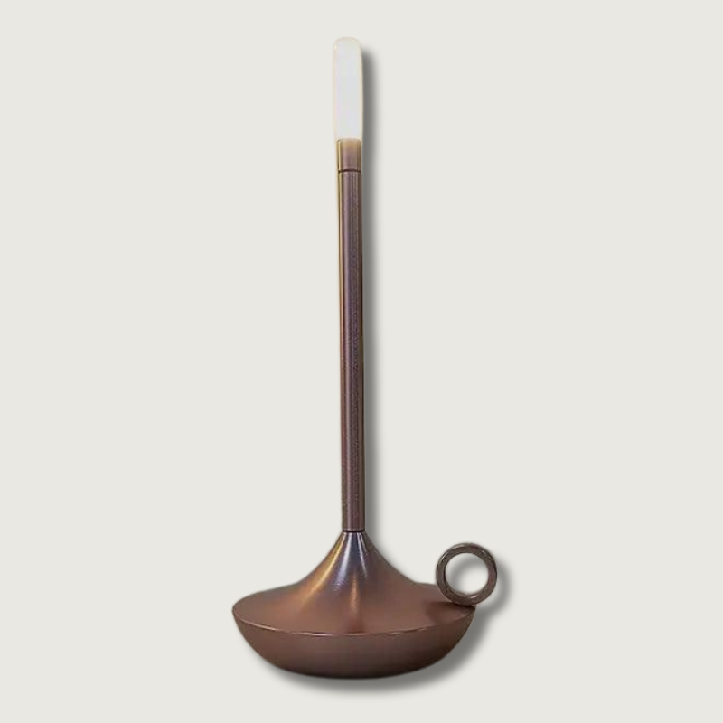 Porte-bougie Dimmable en Aluminium - Design Élégant et Rechargeable