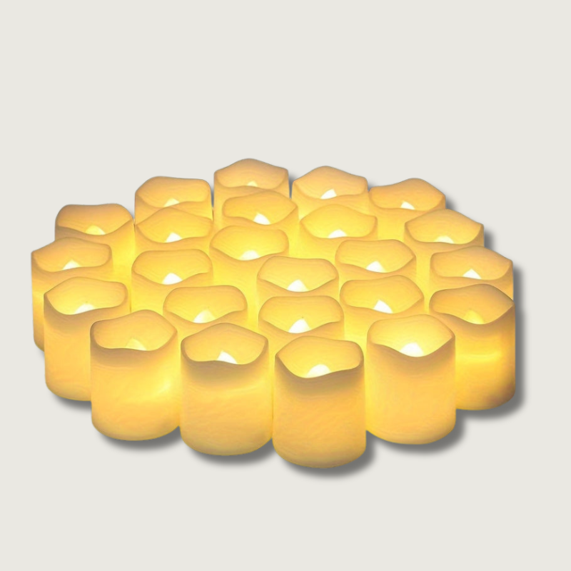 Bougies LED pour Ambiance Festive - Sûres et Élégantes pour Toutes Occasions