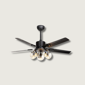Ventilateur de Plafond en Verre - Circulation d'Air Silencieuse et Élégante