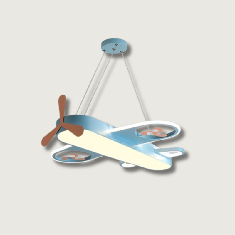 Lustre Pendentif Avion LED - Éclairage Ludique pour Chambre d'Enfant
