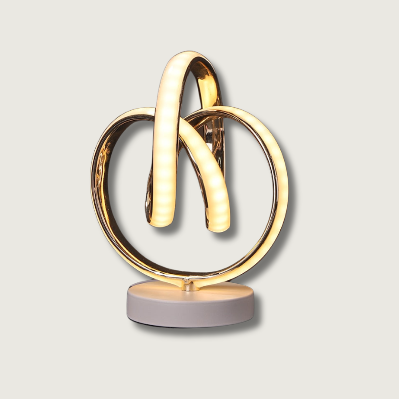 Lampe de Table LED Design en Spirale - Éclairage Chaud et Apaisant