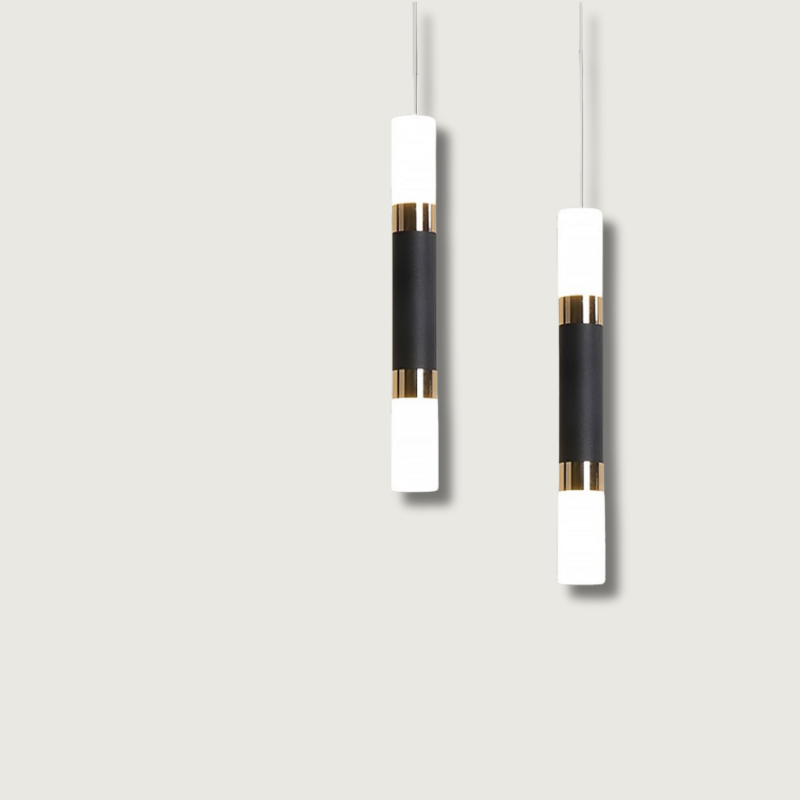 Suspension Moderne en Métal et Acrylique - Éclairage Élégant pour Intérieur Stylé