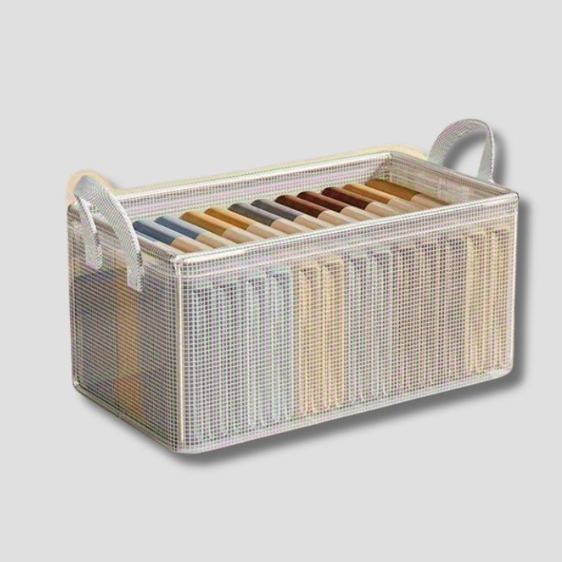 Bacs de Rangement Durables avec Poignées - Organisation Pratique et Polyvalente