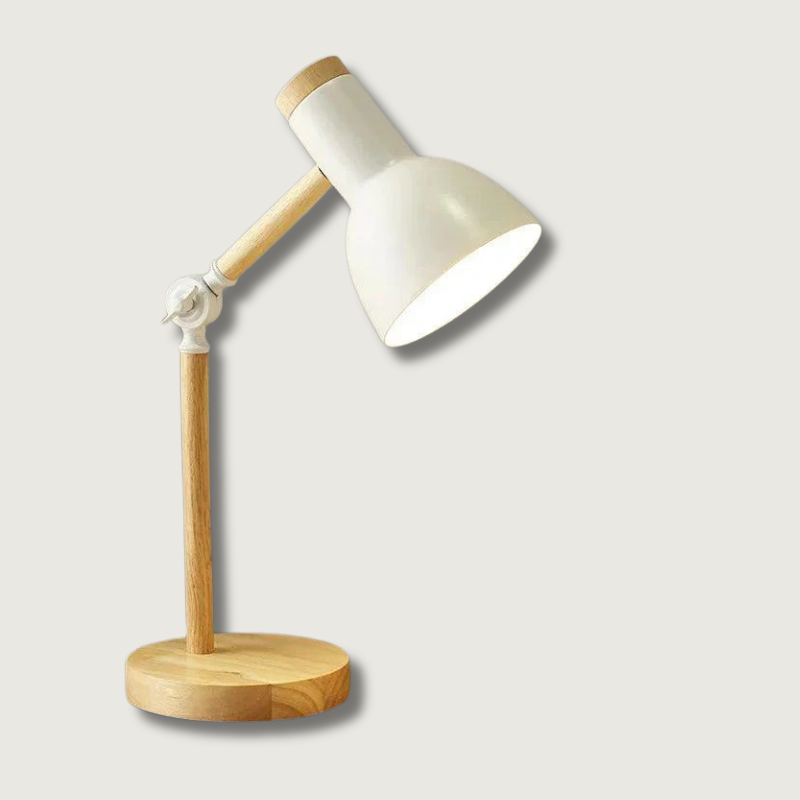 Lampe de Table en Bois Scandinave - Design Élégant et Éclairage Convivial