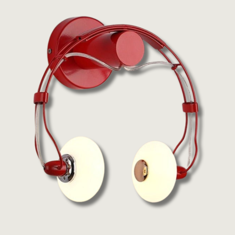 Lampe Murale LED Casque - Ambiance Musicale et Design Unique