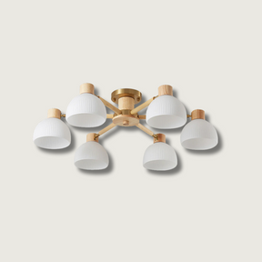 Lampe de Plafond Industrielle en Verre - Ambiance Luxueuse et Romantique