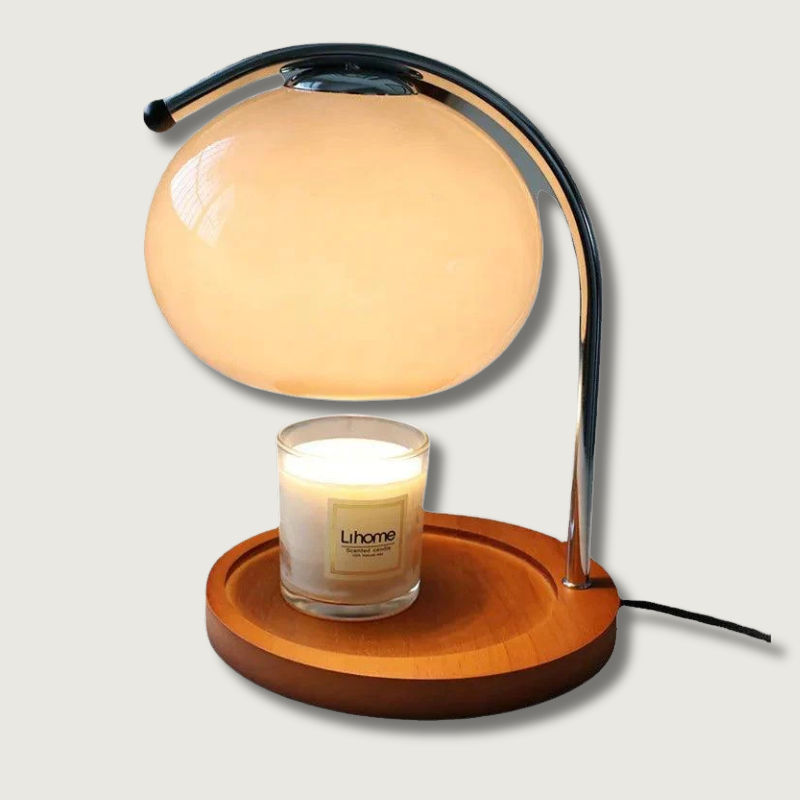 Lampe d'ambiance en Verre Élégant - Charme Vintage et Éclairage Apaisant
