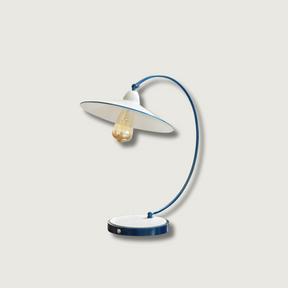 Lampe de Bureau Bleue Éclatante - Design Dynamique et Éclairage Confortable