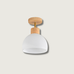 Plafonnier en Bois Élégant - Atmosphère Apaisante et Chic