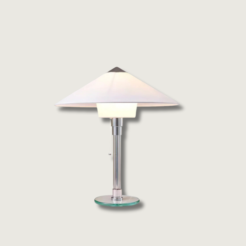 Lampe de Table Minimaliste Bauhaus - Élégance Intemporelle et Éclairage Doux