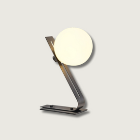 Lampe de Bureau en Laiton et Verre - Élégance et Lumière Ambiante chaleureuse