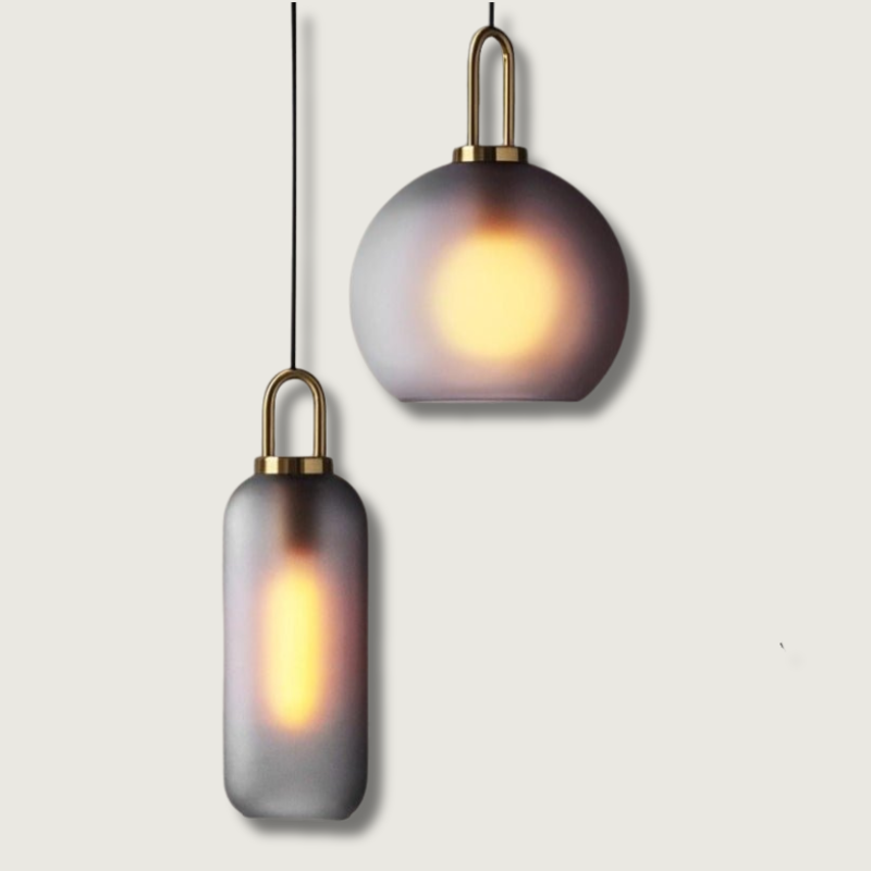 Lampe Suspendue en Verre - Élégante et Ajustable pour Intérieurs Modernes