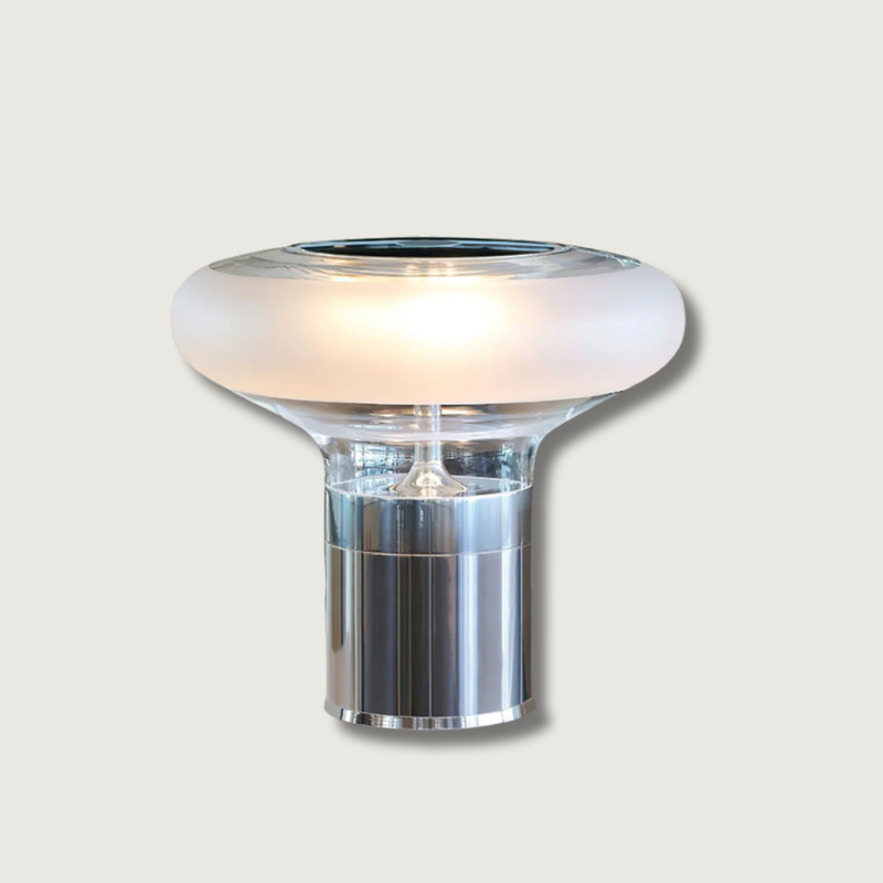 Lampe de Table Élégante en Verre - Design Raffiné avec Éclairage LED