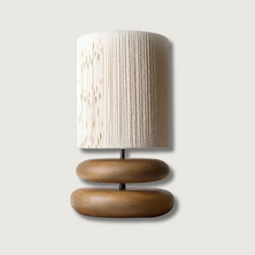 Lampe en Bois de Noyer - Éclairage Chaleureux et Élégant