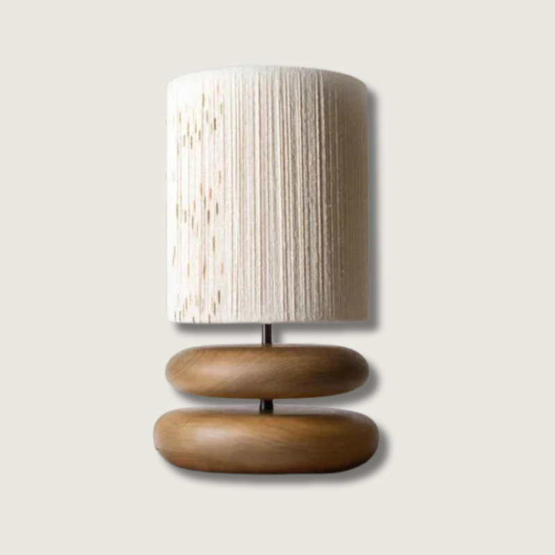Lampe en Bois de Noyer - Éclairage Chaleureux et Élégant