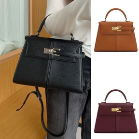 Sac à Bandoulière en Cuir Véritable - Élégant et Pratique pour Usage Quotidien