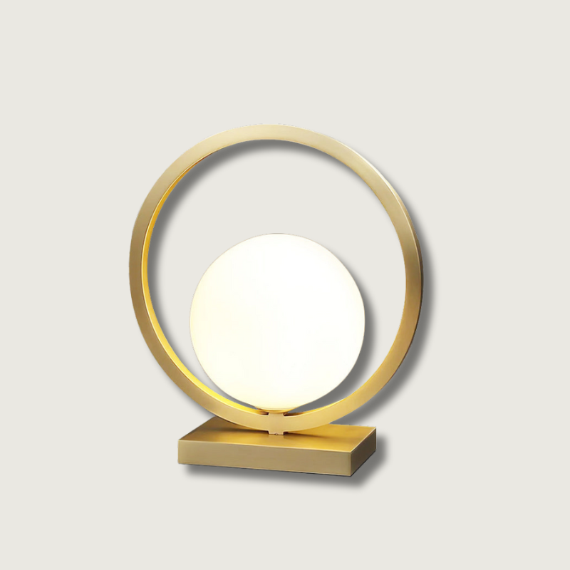 Lampe de Table en Laiton - Éclairage Atmosphérique Élégant et Raffiné