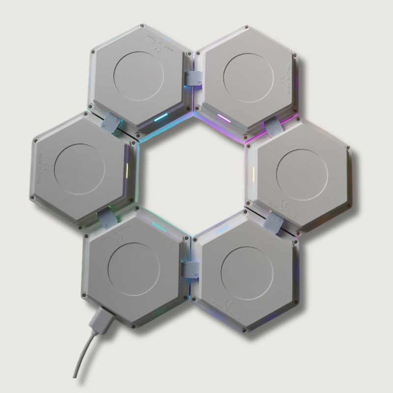 Lampe Modulaire Hexagonale - Design Créatif et Installation Facile