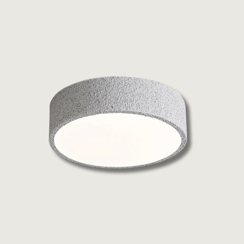 Lampe de Plafond Minimaliste - Design Brutaliste et Éclairage Doux