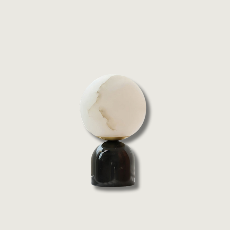 Lampe de Table en Alabastre et Marbre - Éclairage Luxueux et Ambiance Sophistiquée