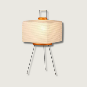 Lampe en Papier de Riz Japandi - Éclairage Ambiant et Style Wabi-Sabi