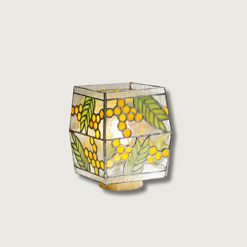 Lampe de Table Artisanal en Verre - Élégance Naturelle et Atmosphère Chaleureuse