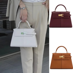 Sac à Bandoulière en Cuir Véritable - Élégant et Pratique pour Usage Quotidien