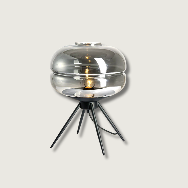 Lampe de Table LED en Verre - Éclairage Chaleureux et Design Élégant
