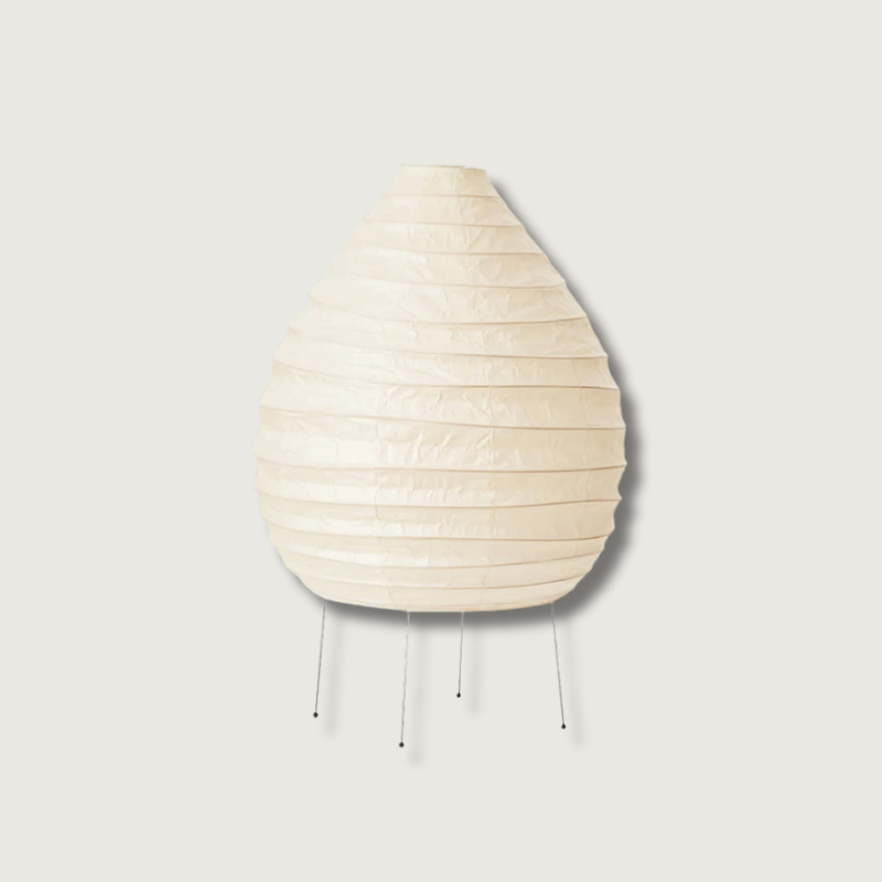 Lampe de Table en Papier de Mûrier - Design Élégant et Atmosphérique