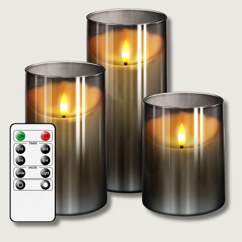 Bougies LED Sécurisées avec Télécommande - Ambiance Chaleureuse et Polyvalente