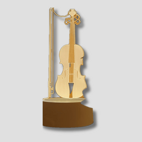 Lampe Sphérique Élégante en Acrylique - Effet 3D de Violoncelle Unique