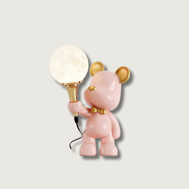 Lampe de Nuit Ours Étoilé - Projection d'Étoiles et Design Créatif