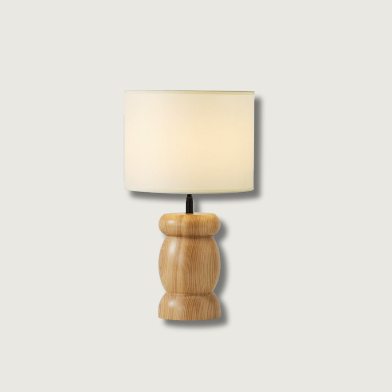 Lampe de Table en Bois - Design Élégant avec Éclairage Chaleureux