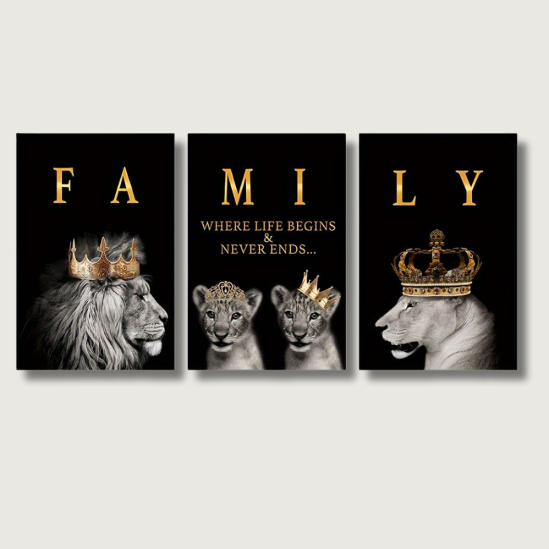Affiches Murales de Lions | Art Inspirant pour Décoration Intérieure